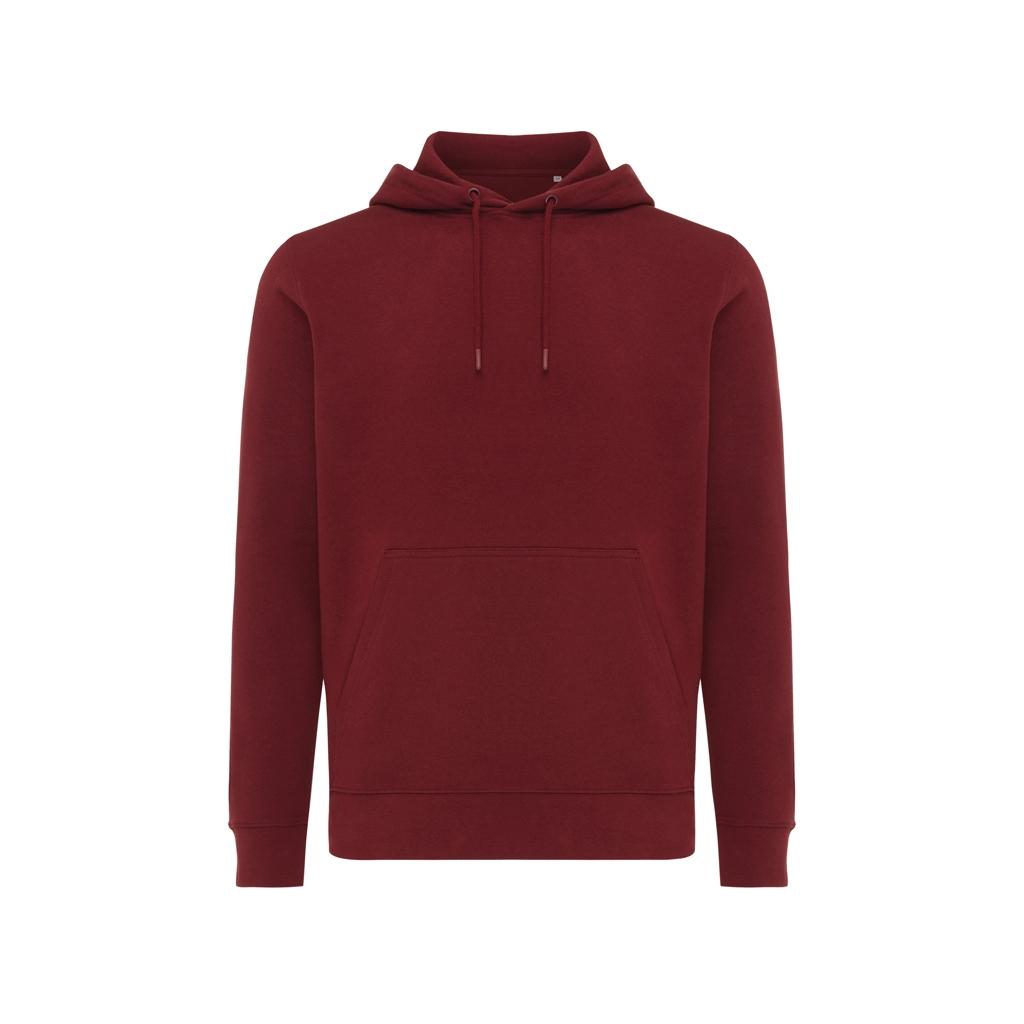 Hanorac ușor din bumbac reciclat Iqoniq Rila burgundy