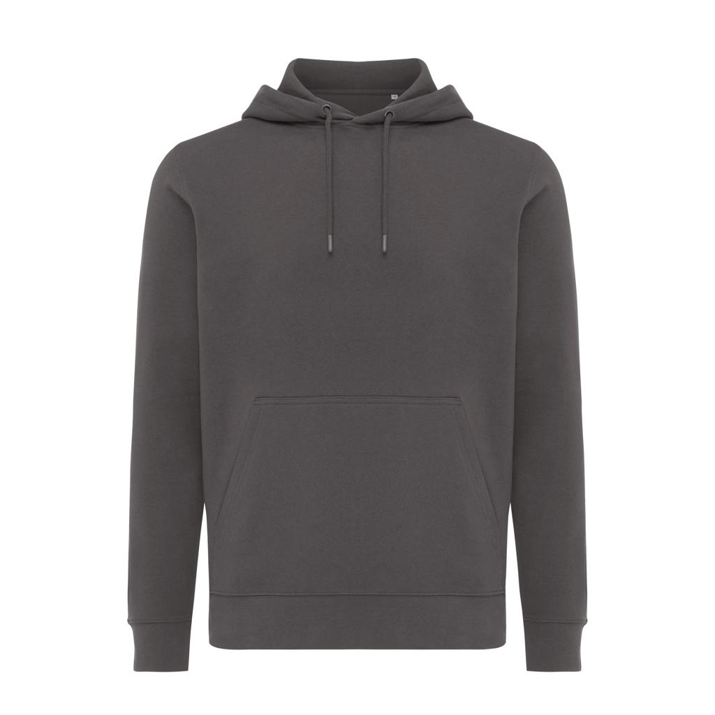 Hanorac ușor din bumbac reciclat Iqoniq Rila anthracite