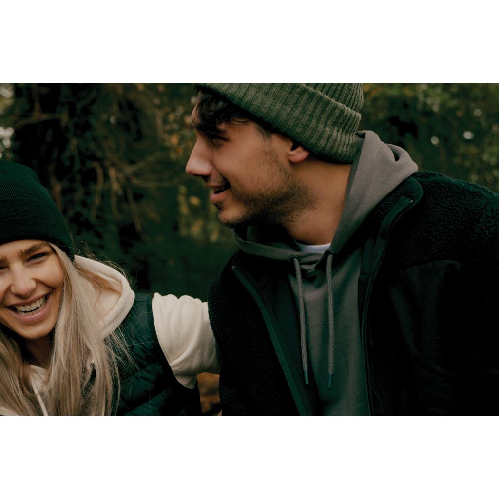 Hanorac ușor din bumbac reciclat Iqoniq Rila anthracite S