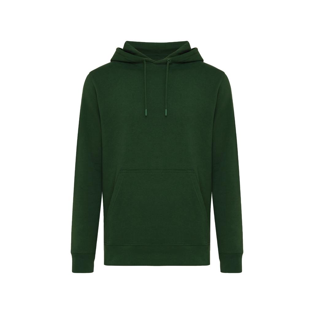 Hanorac ușor din bumbac reciclat Iqoniq Rila forest green 2XS