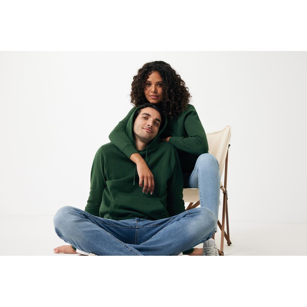 Hanorac ușor din bumbac reciclat Iqoniq Rila forest green L