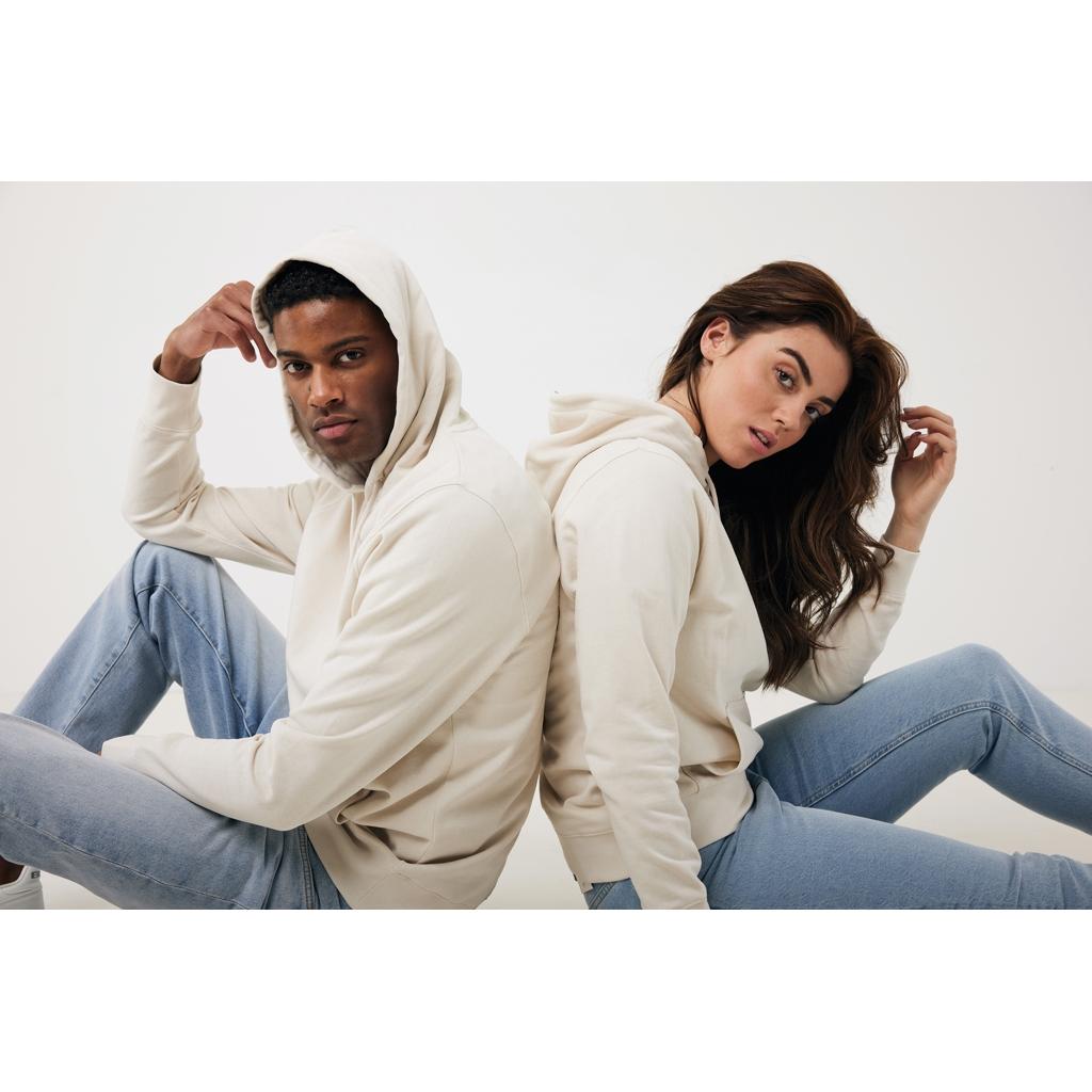 Hanorac ușor din bumbac reciclat Iqoniq Rila ivory white L