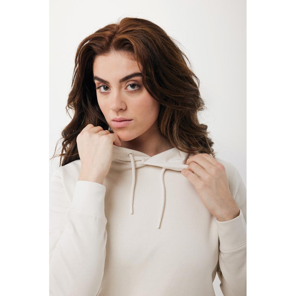 Hanorac ușor din bumbac reciclat Iqoniq Rila ivory white L