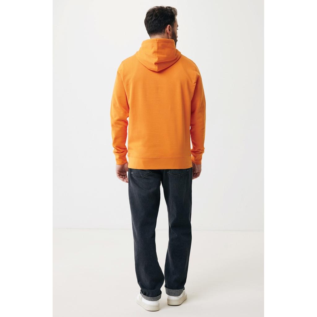 Hanorac ușor din bumbac reciclat Iqoniq Rila orange L