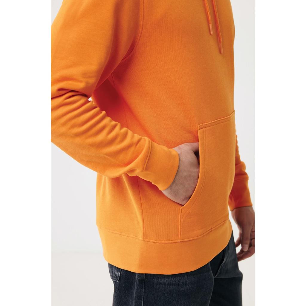 Hanorac ușor din bumbac reciclat Iqoniq Rila orange L