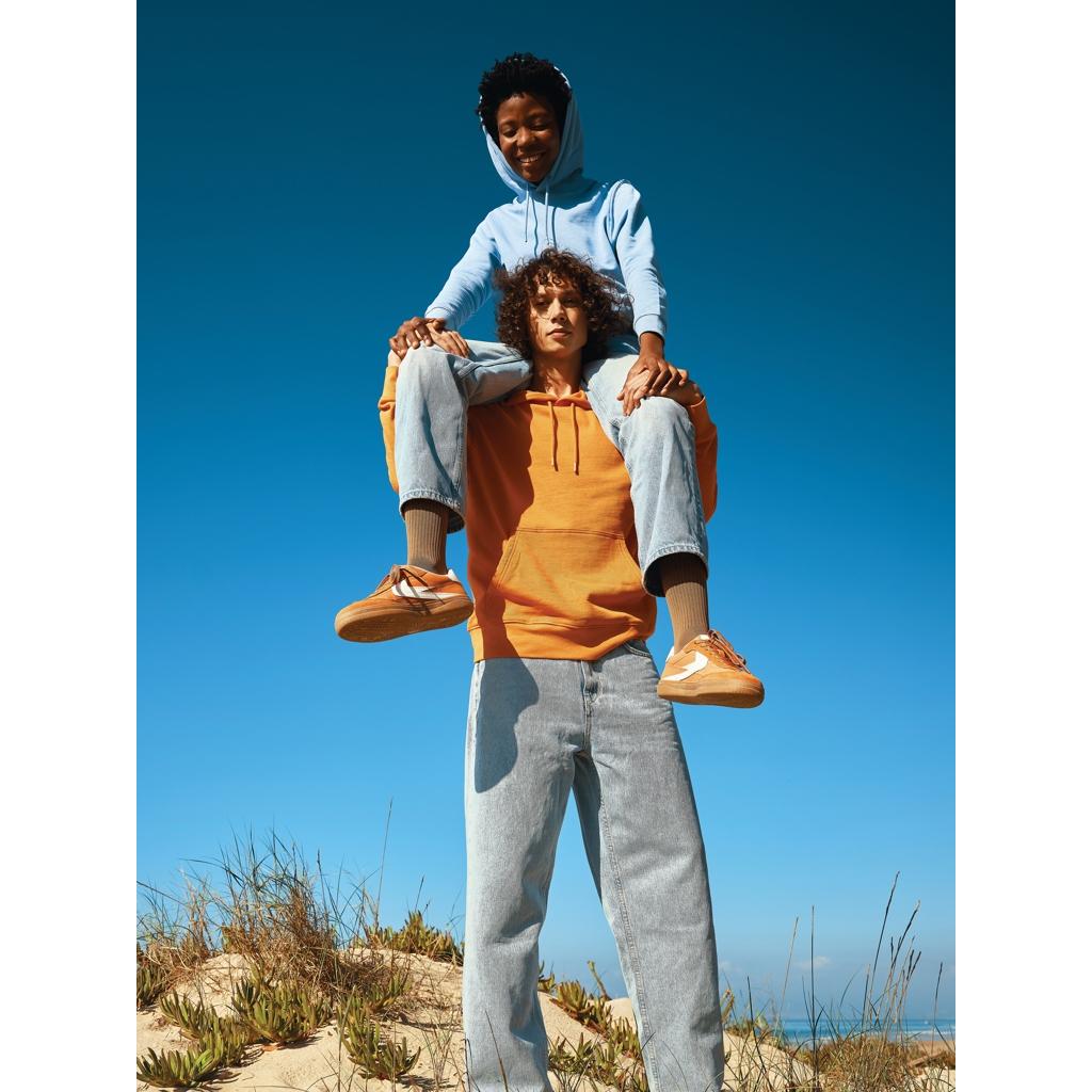 Hanorac ușor din bumbac reciclat Iqoniq Rila orange L