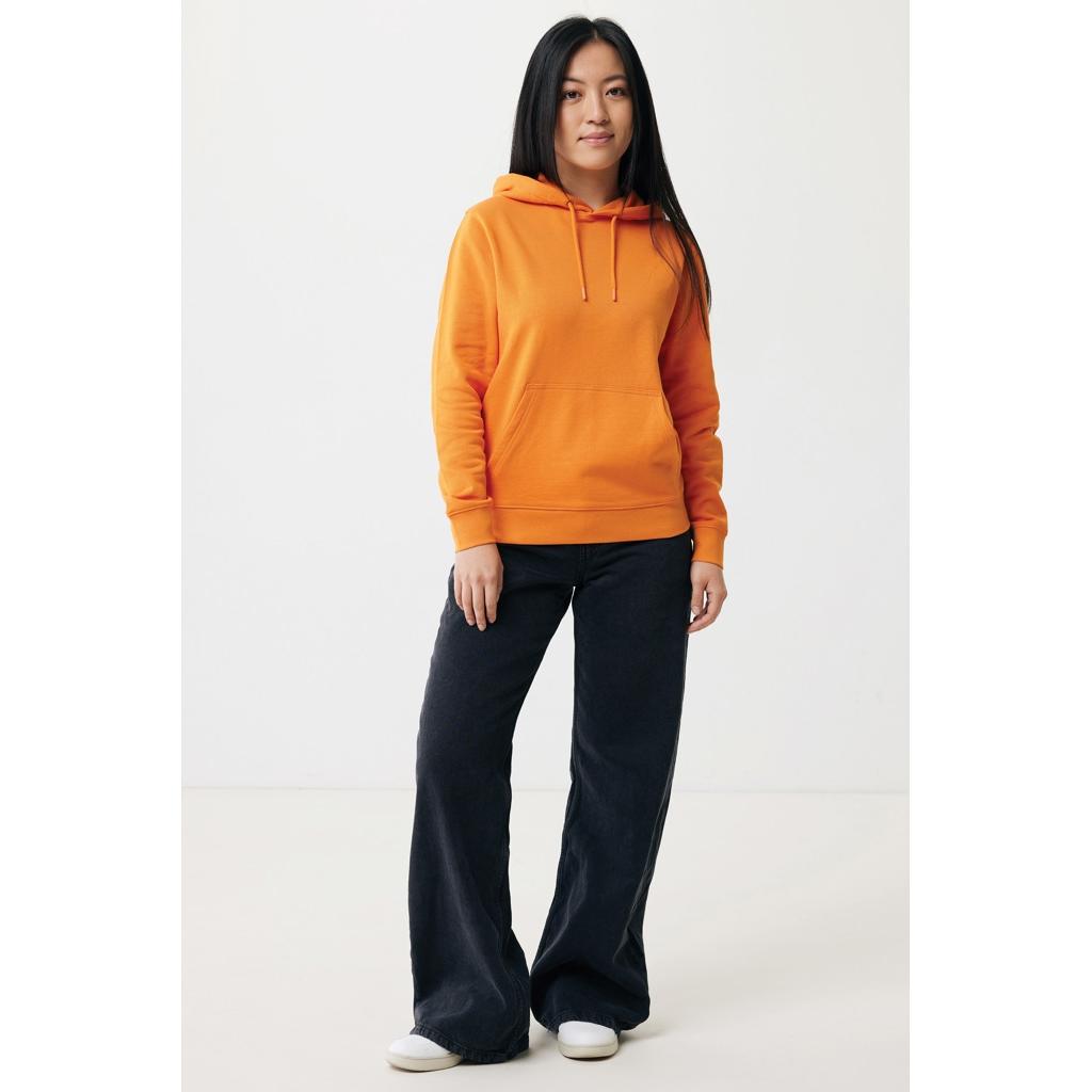 Hanorac ușor din bumbac reciclat Iqoniq Rila orange L