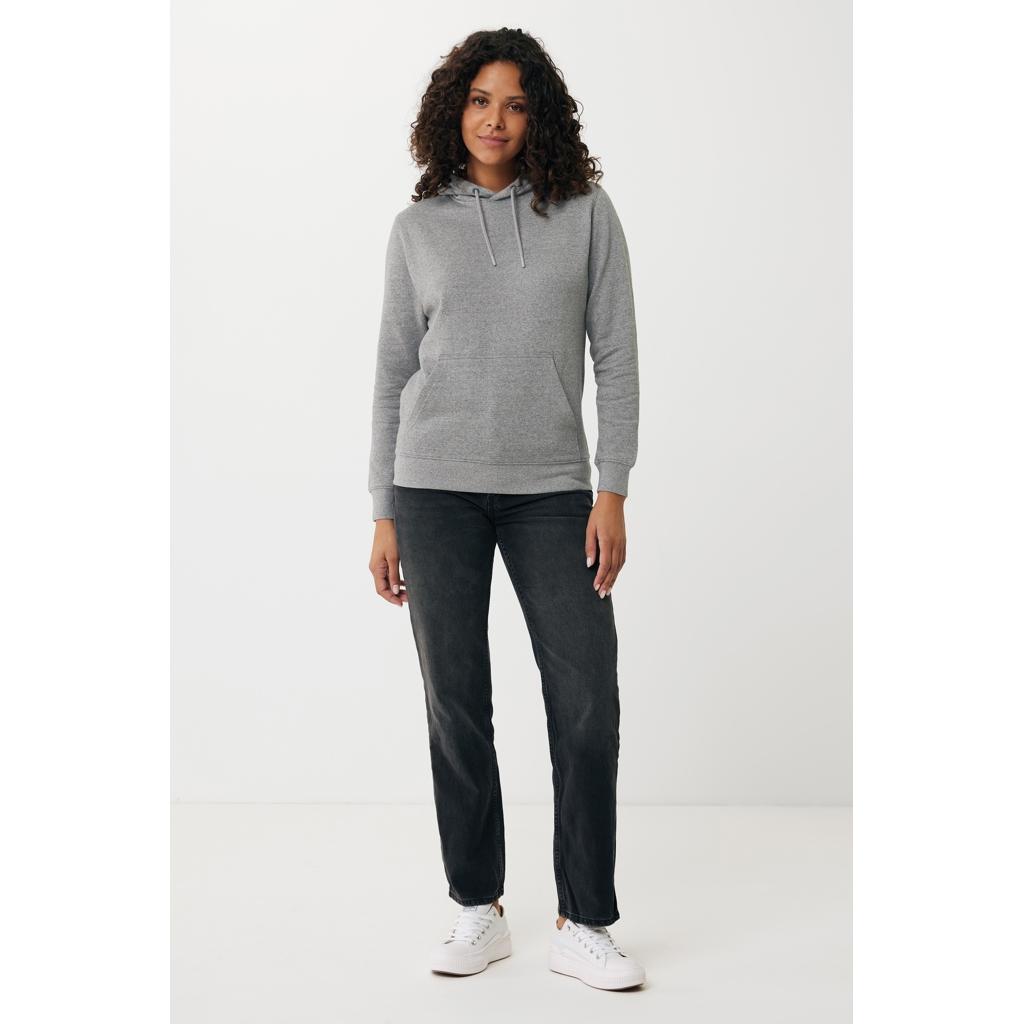 Hanorac ușor din bumbac reciclat Iqoniq Rila light heather anthracite 2XS