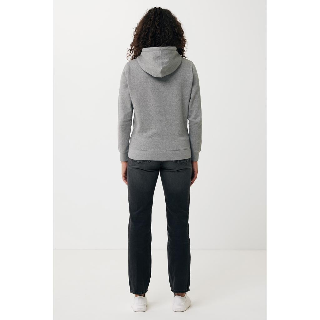 Hanorac ușor din bumbac reciclat Iqoniq Rila light heather anthracite 2XS