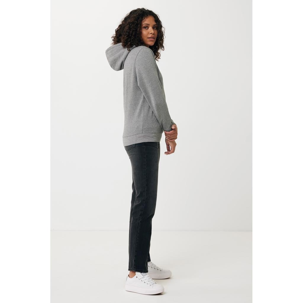 Hanorac ușor din bumbac reciclat Iqoniq Rila light heather anthracite 2XS
