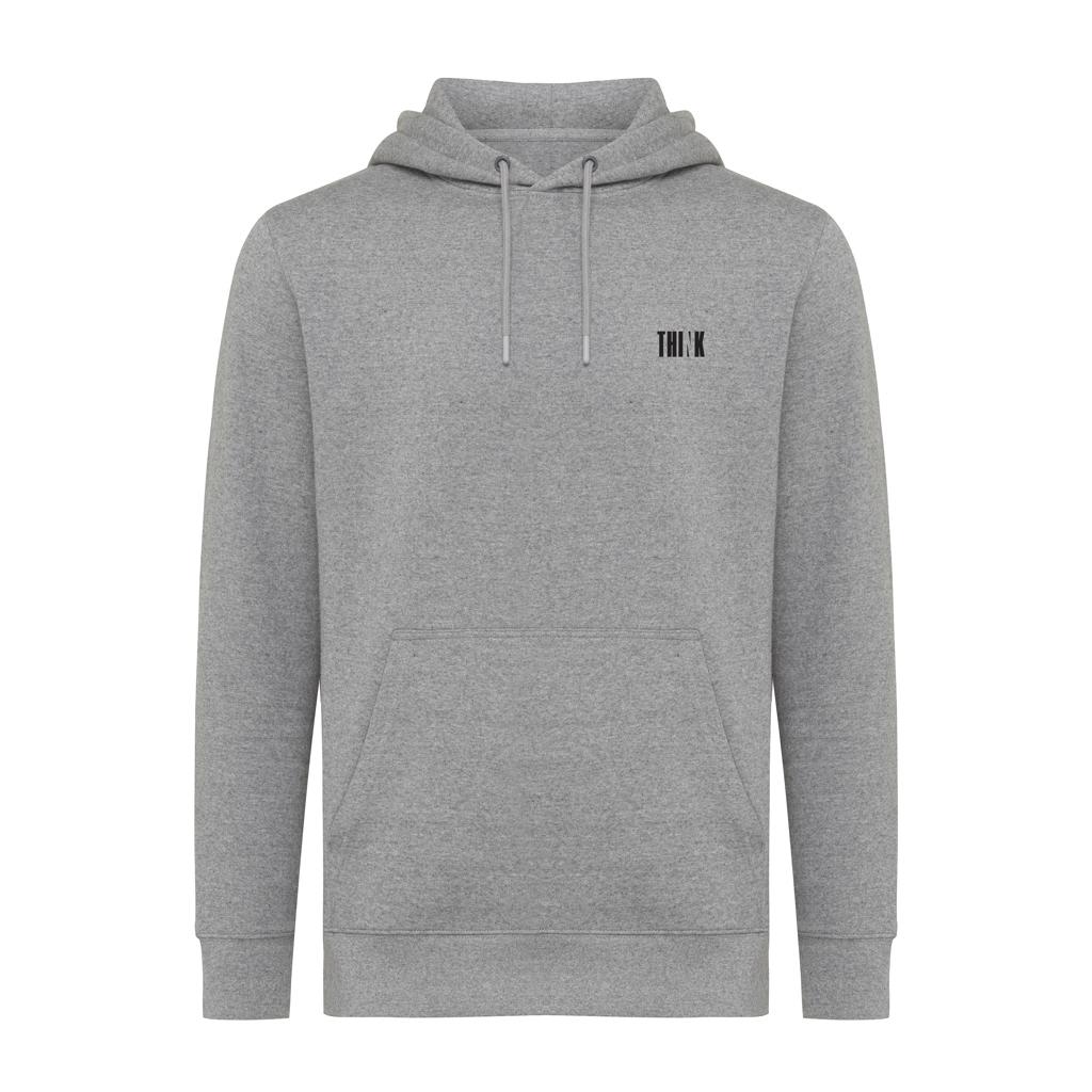 Hanorac ușor din bumbac reciclat Iqoniq Rila light heather anthracite 2XS