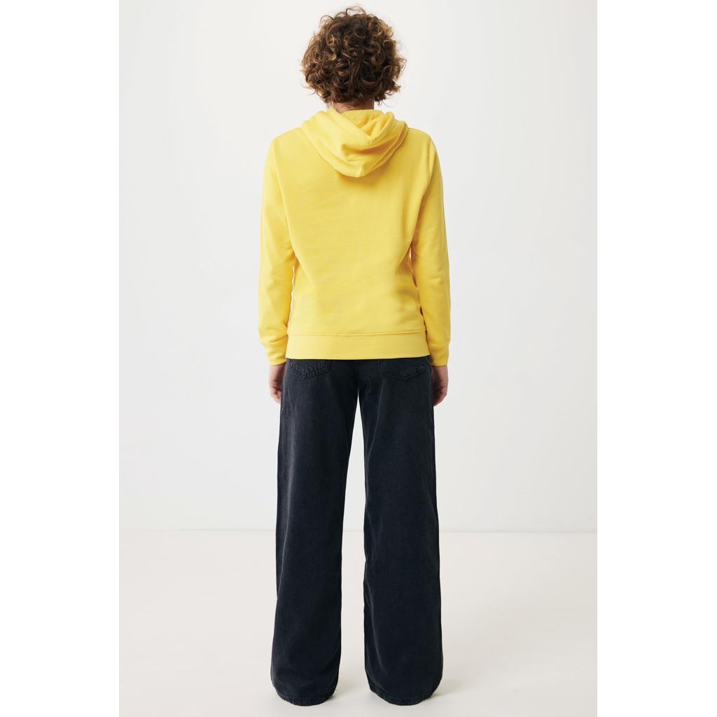 Hanorac ușor din bumbac reciclat Iqoniq Rila yellow XL