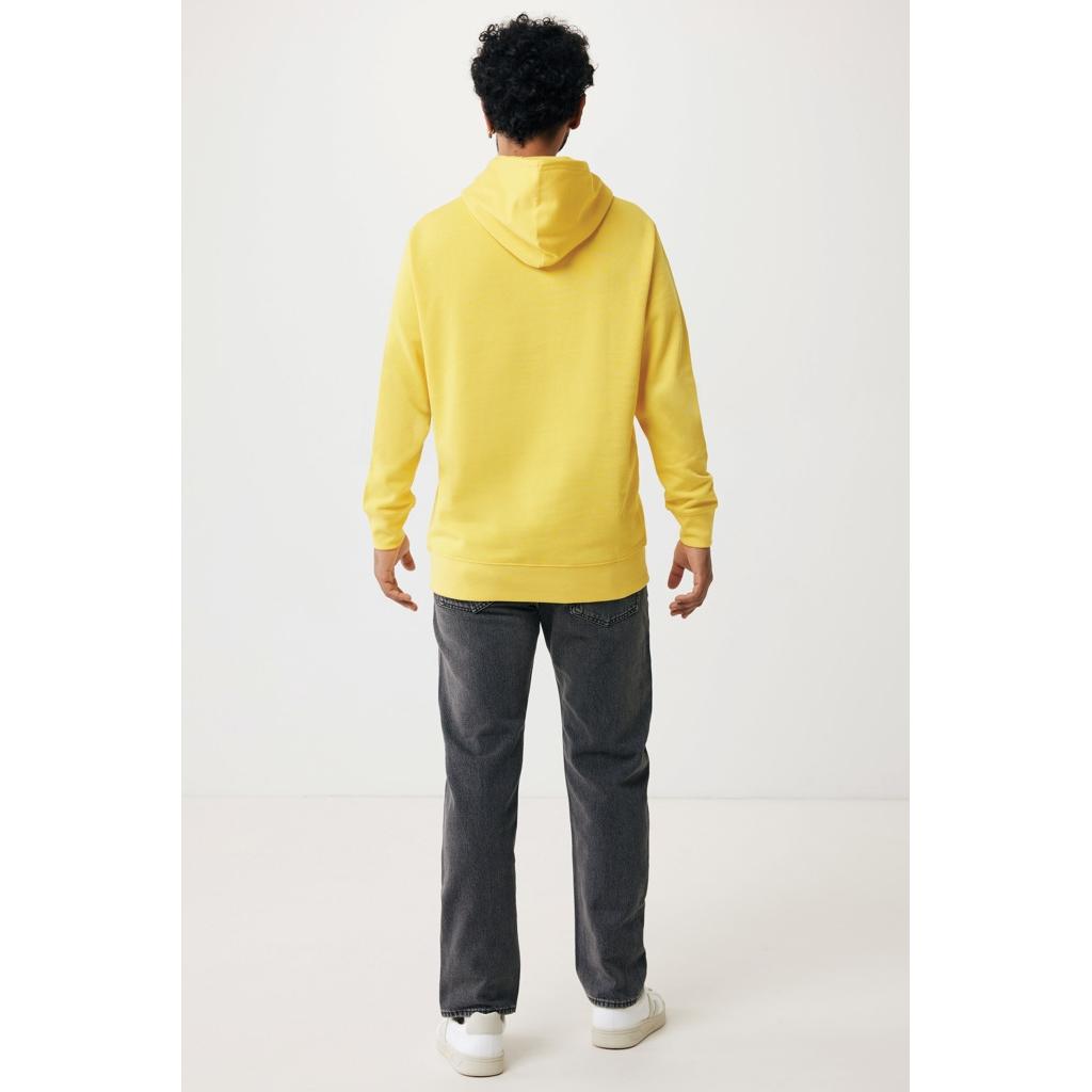 Hanorac ușor din bumbac reciclat Iqoniq Rila yellow XL