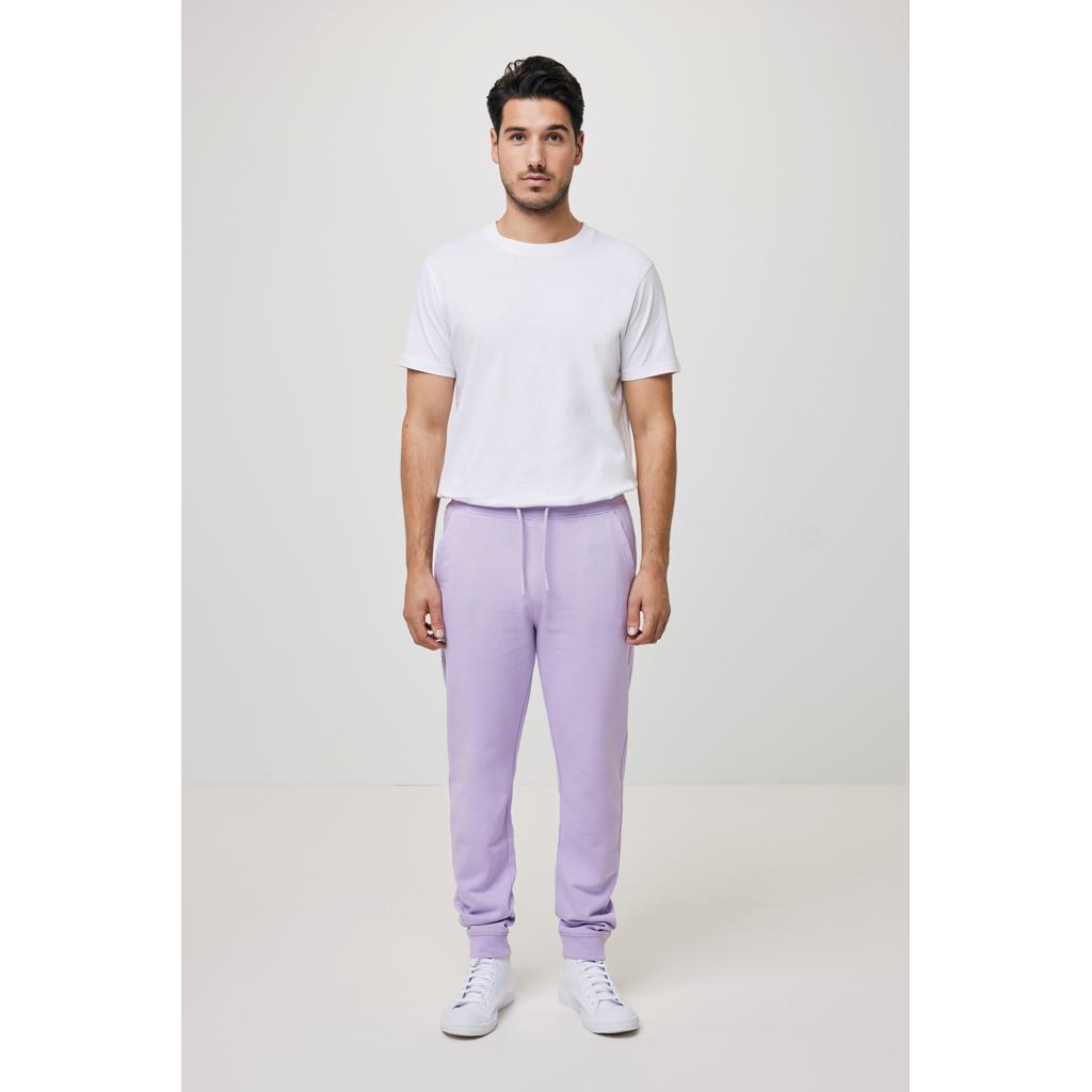 Pantaloni jogger din bumbac reciclat Iqoniq Cooper lavender L