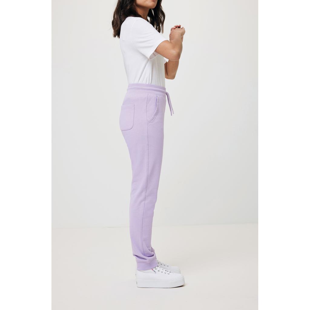 Pantaloni jogger din bumbac reciclat Iqoniq Cooper lavender L