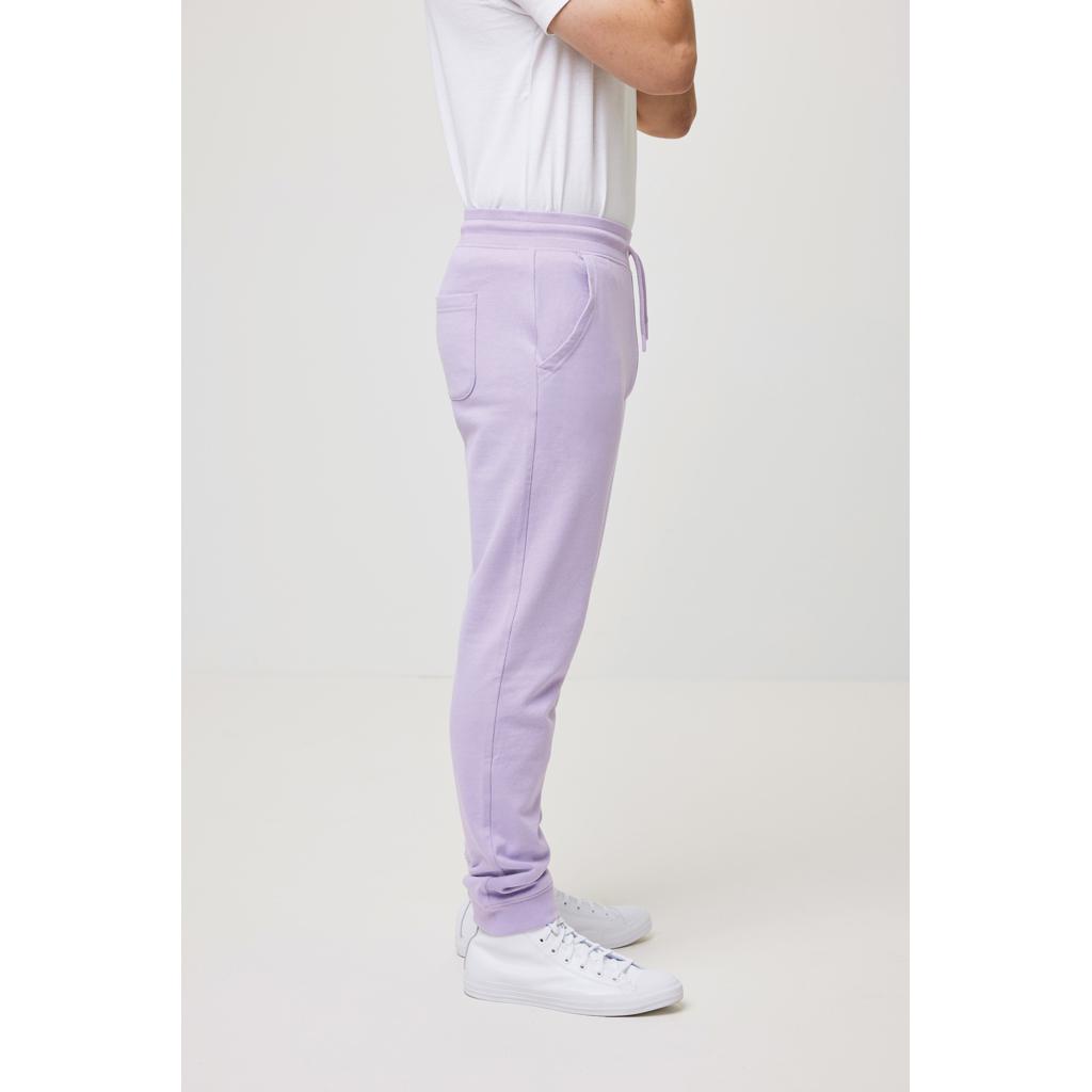 Pantaloni jogger din bumbac reciclat Iqoniq Cooper lavender L