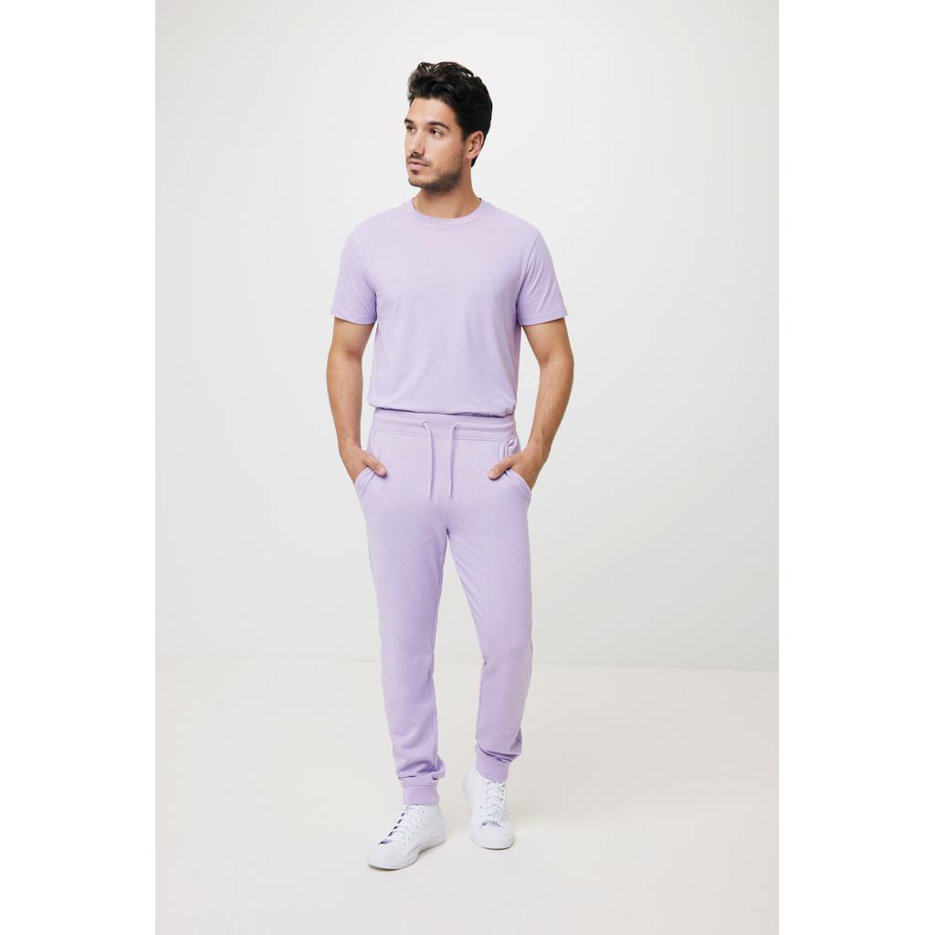 Pantaloni jogger din bumbac reciclat Iqoniq Cooper lavender L
