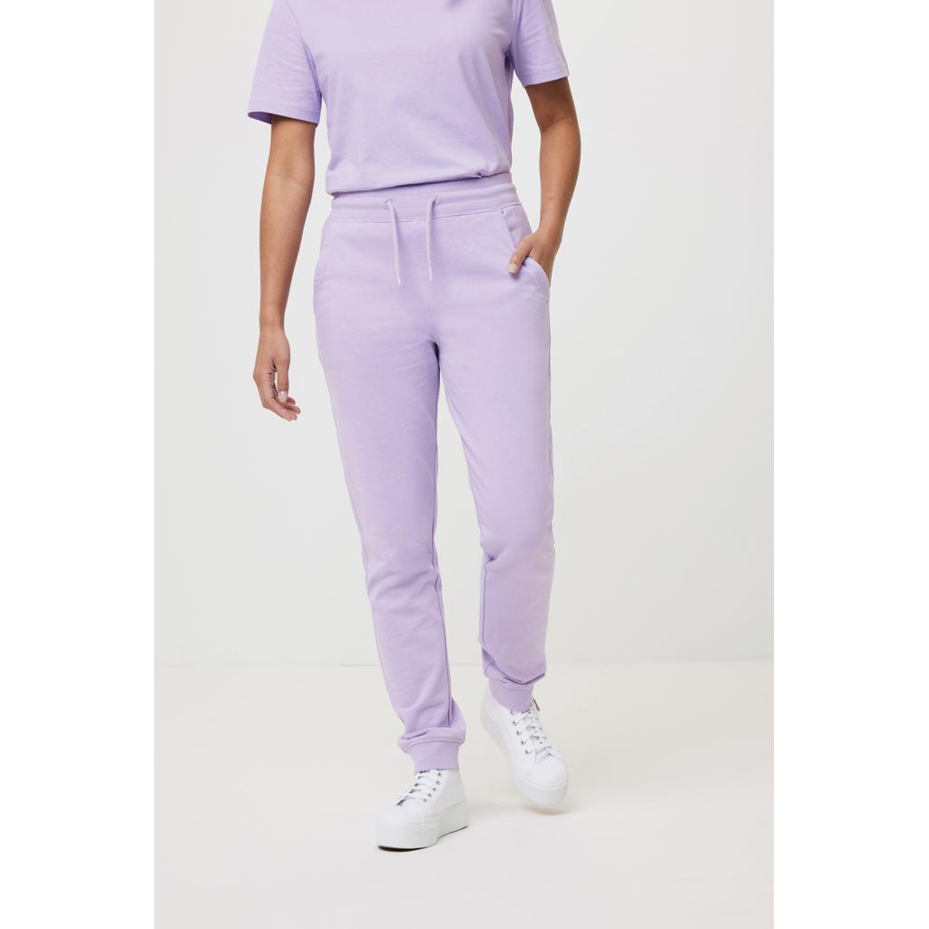 Pantaloni jogger din bumbac reciclat Iqoniq Cooper lavender L