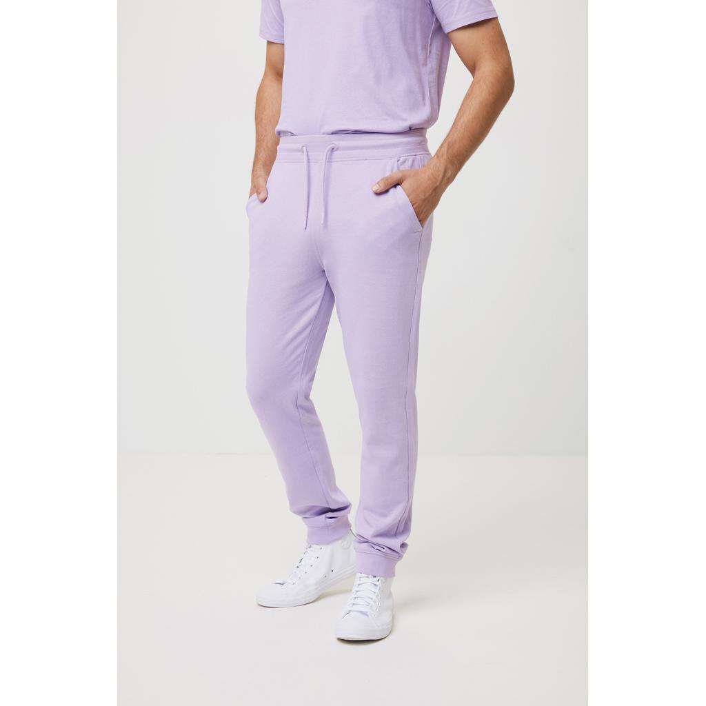 Pantaloni jogger din bumbac reciclat Iqoniq Cooper lavender L