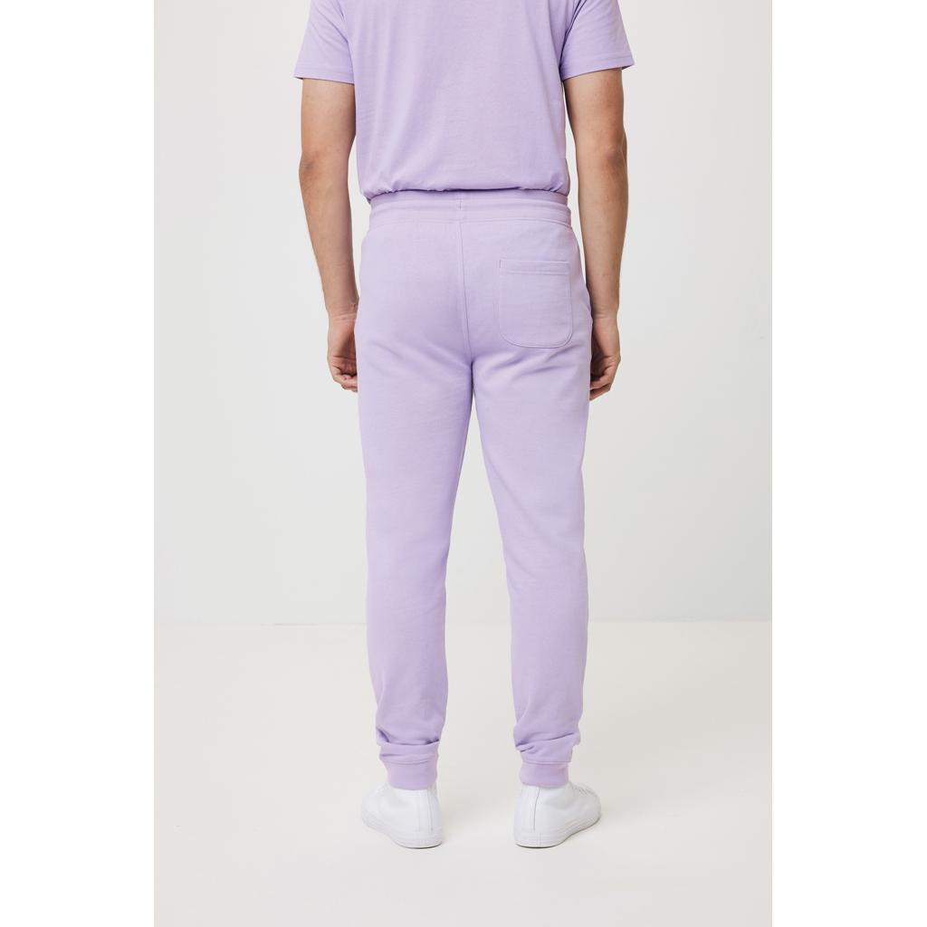 Pantaloni jogger din bumbac reciclat Iqoniq Cooper lavender L