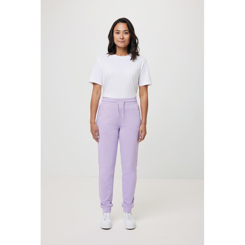Pantaloni jogger din bumbac reciclat Iqoniq Cooper lavender L
