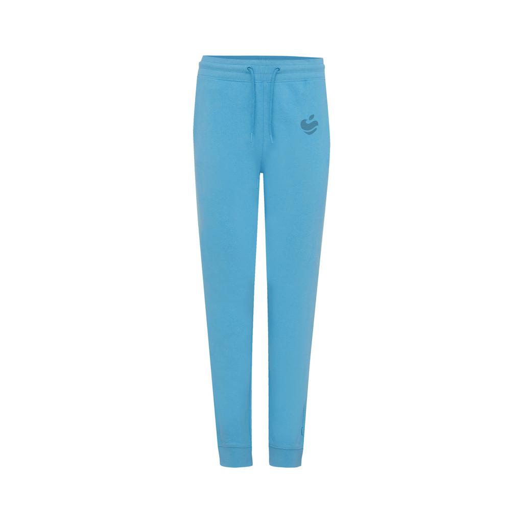Pantaloni jogger din bumbac reciclat Iqoniq Cooper tranquil blue M
