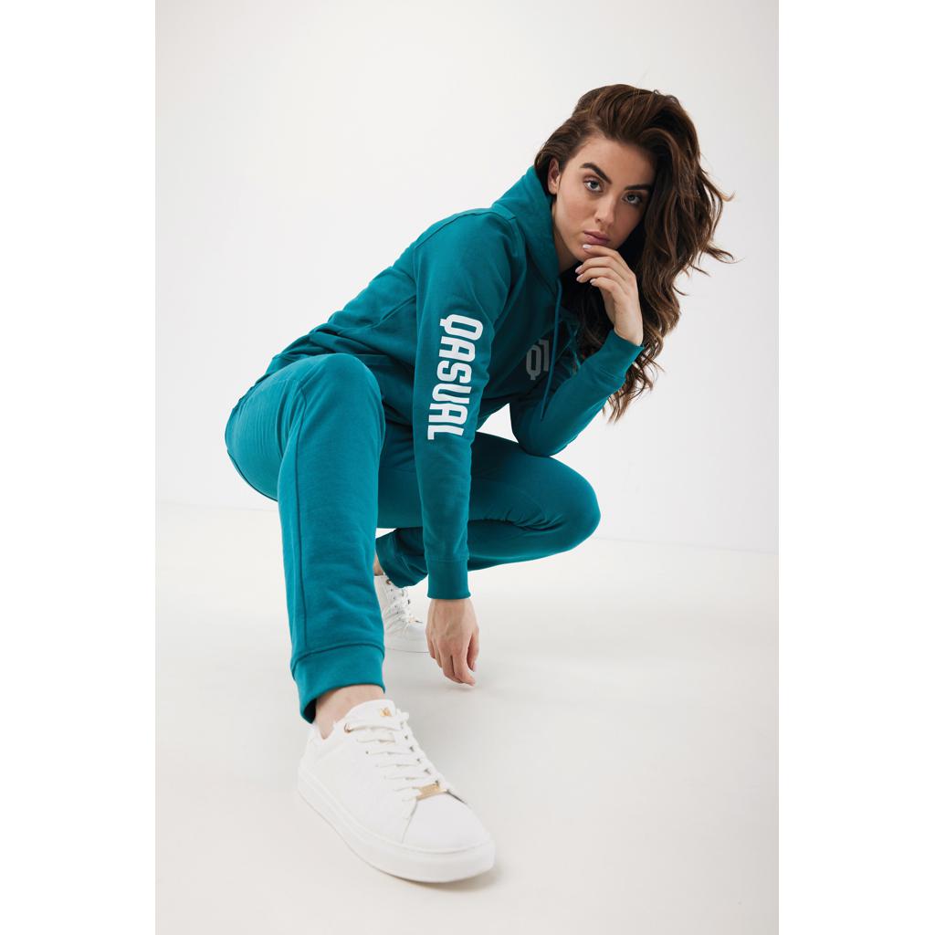 Pantaloni jogger din bumbac reciclat Iqoniq Cooper verdigris XL