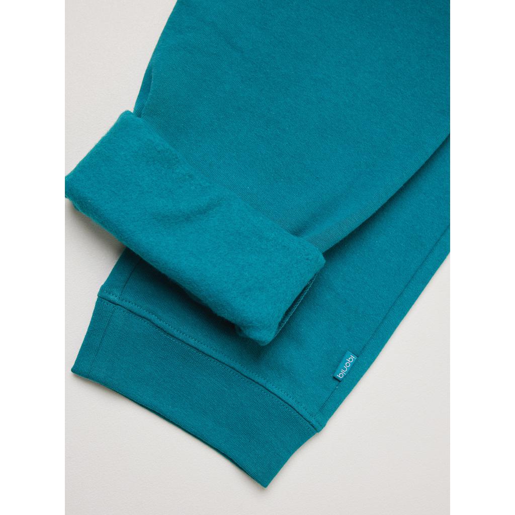Pantaloni jogger din bumbac reciclat Iqoniq Cooper verdigris XL