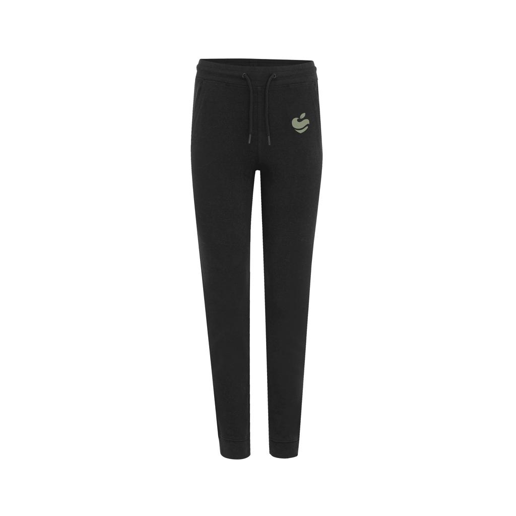 Pantaloni jogger din bumbac reciclat Iqoniq Cooper black