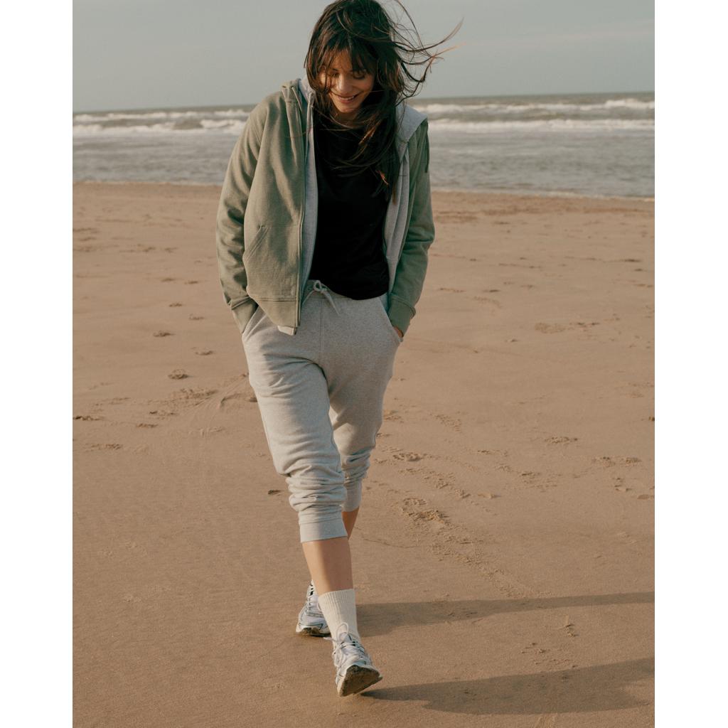 Pantaloni jogger din bumbac reciclat Iqoniq Cooper heather grey M