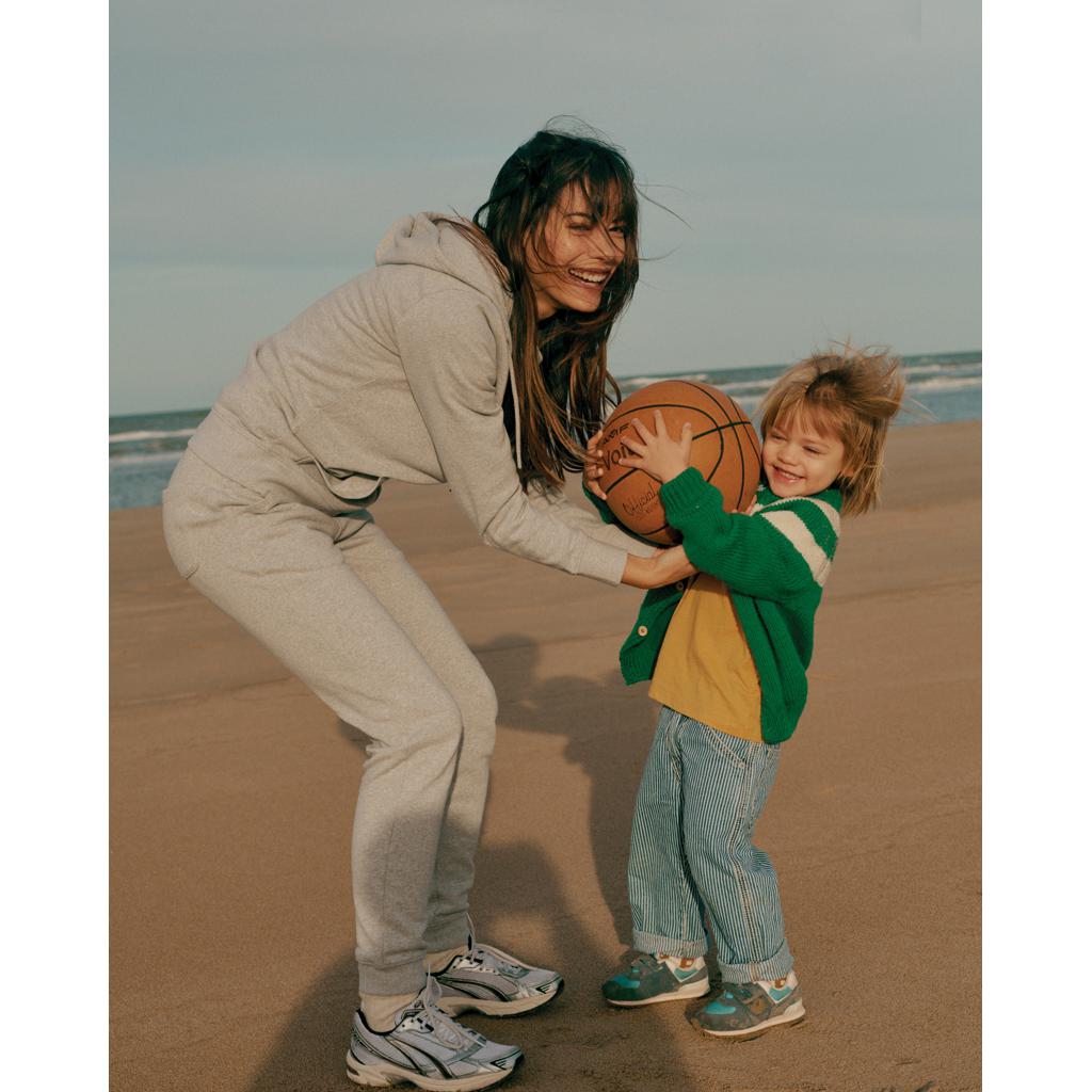 Pantaloni jogger din bumbac reciclat Iqoniq Cooper heather grey M