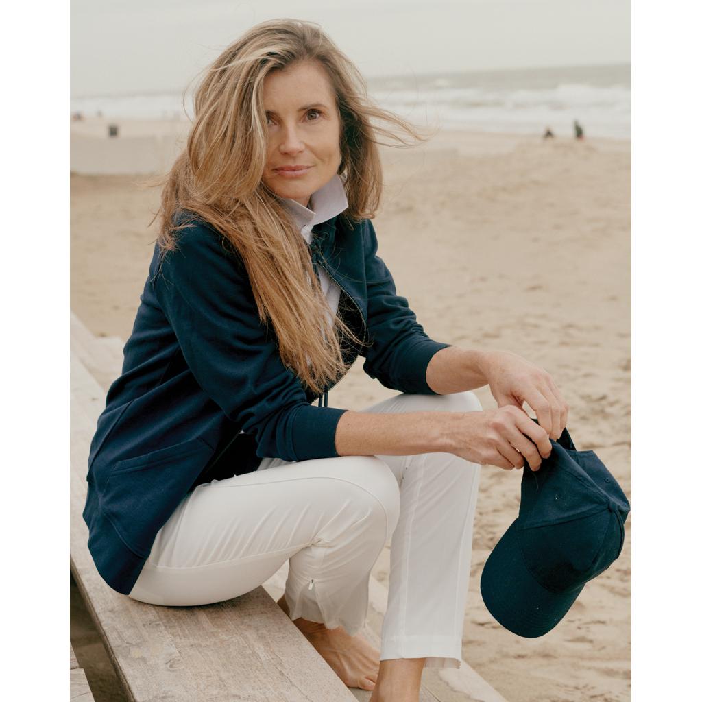 Hanorac cu fermoar din bumbac reciclat Iqoniq Abisko navy 5XL