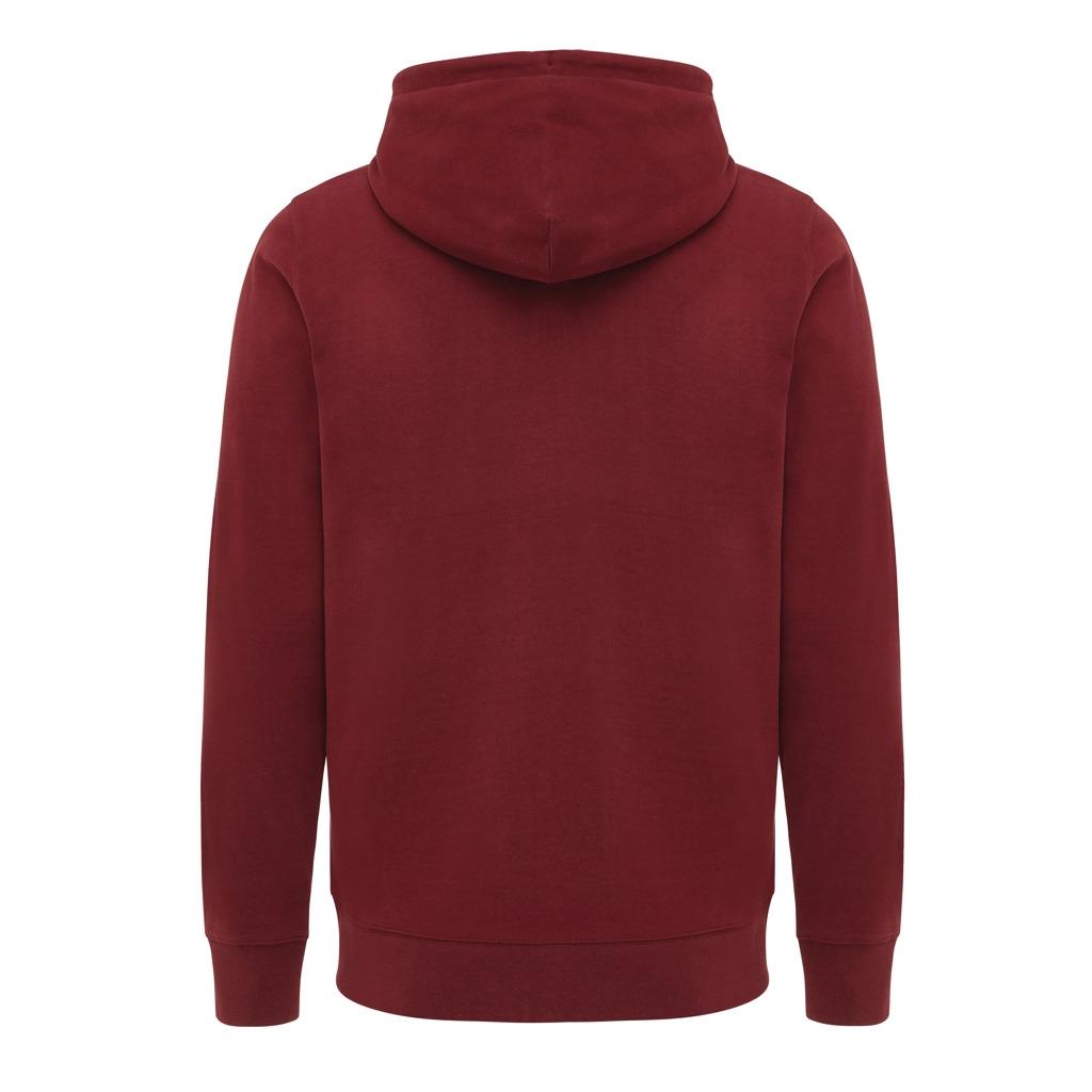 Hanorac cu fermoar din bumbac reciclat Iqoniq Abisko burgundy XL