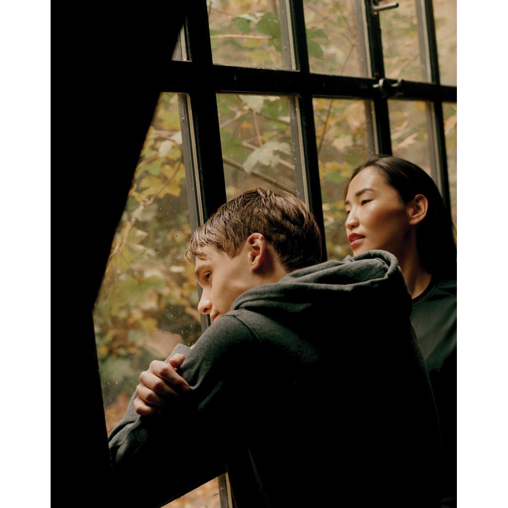 Hanorac cu fermoar din bumbac reciclat Iqoniq Abisko heather anthracite L