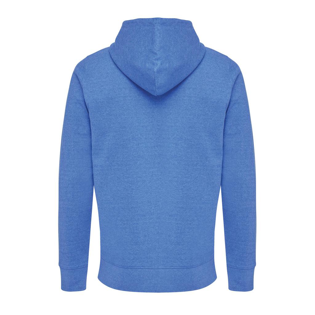 Hanorac cu fermoar din bumbac reciclat Iqoniq Abisko heather blue 3XL