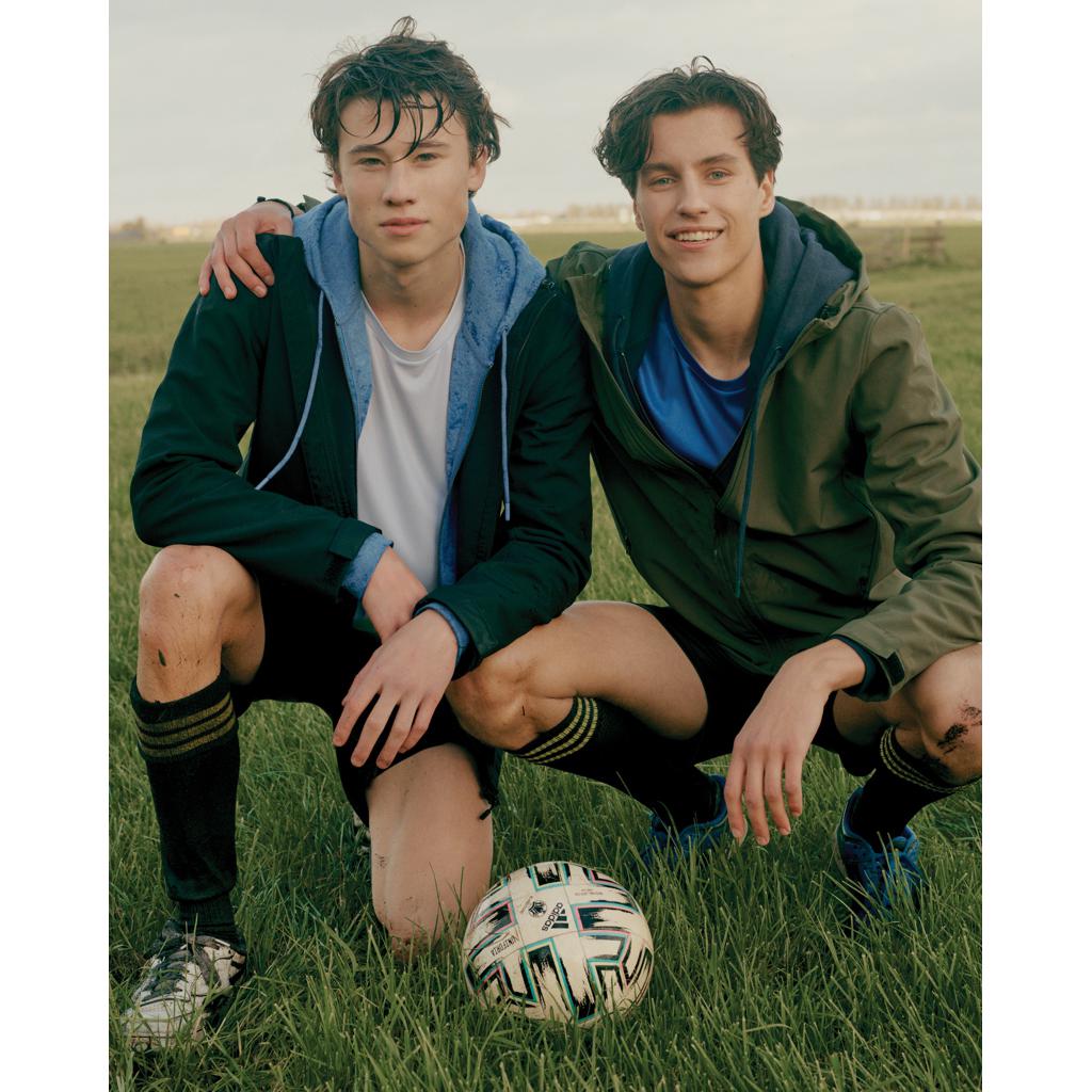 Hanorac cu fermoar din bumbac reciclat Iqoniq Abisko heather blue 3XL