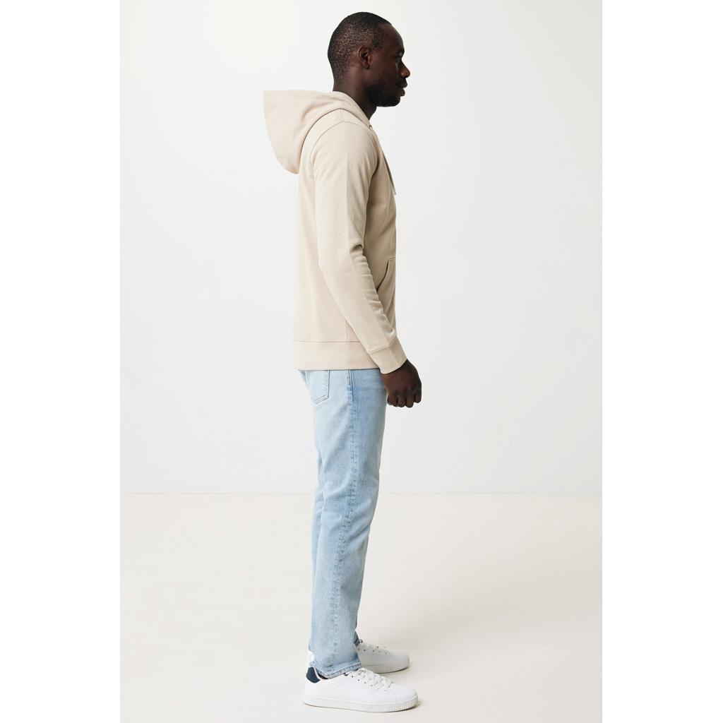 Hanorac cu fermoar din bumbac reciclat Iqoniq Abisko desert XS