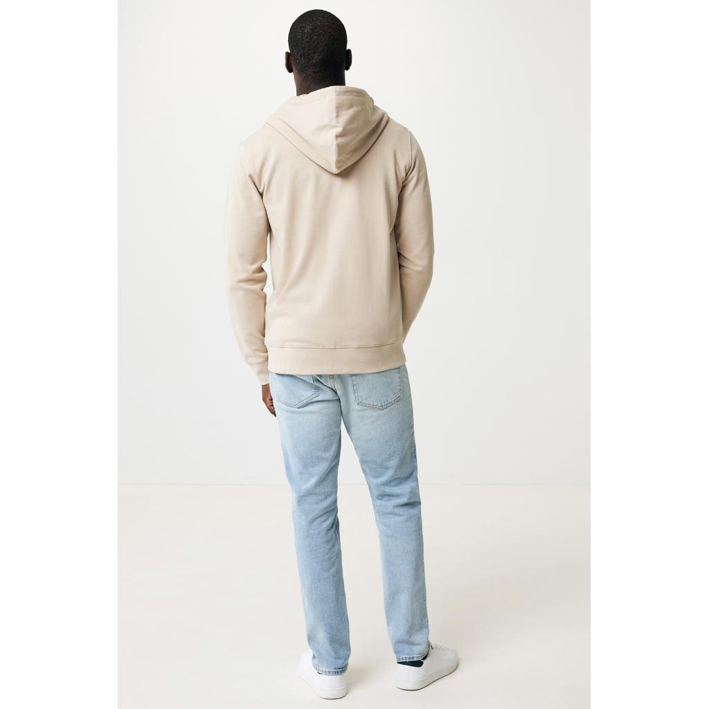 Hanorac cu fermoar din bumbac reciclat Iqoniq Abisko desert XS