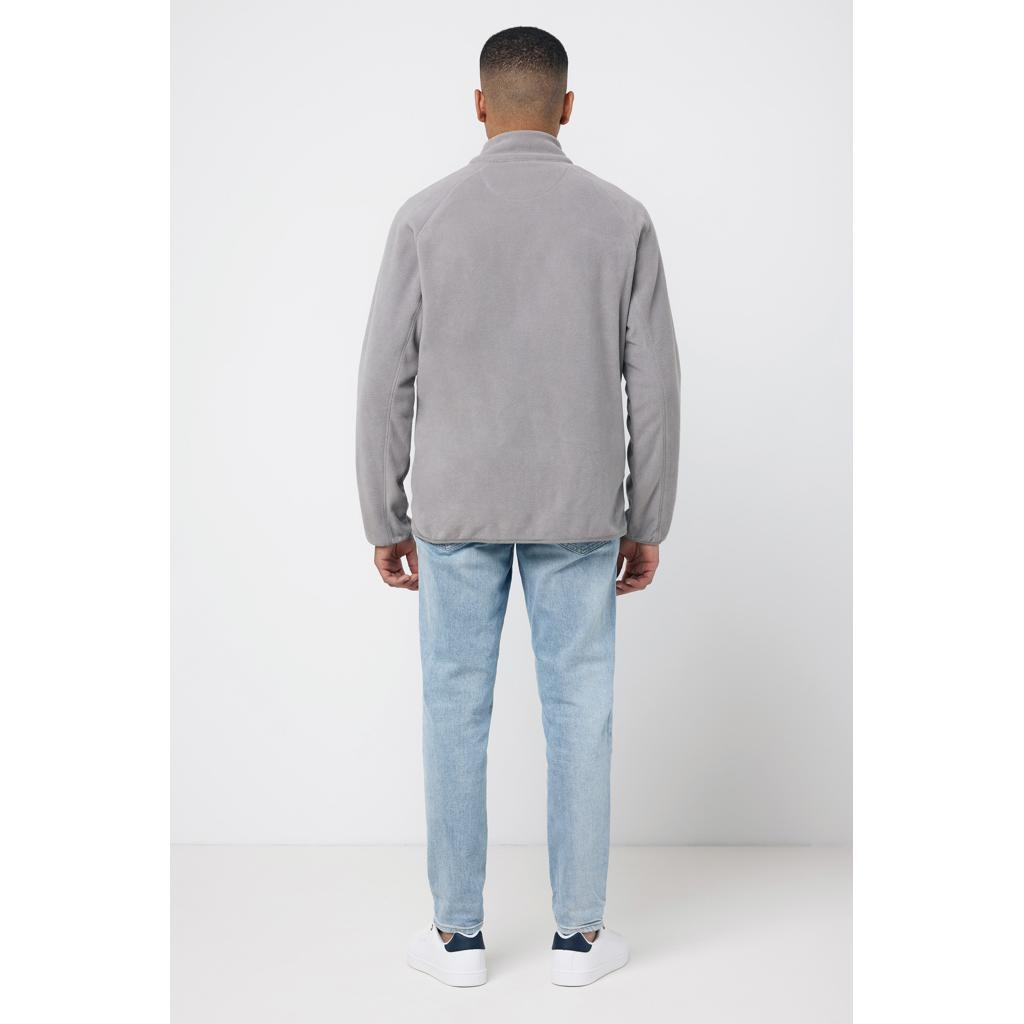 Jachetă din microfleece cu fermoar din poliester reciclat Iqoniq Talung grey