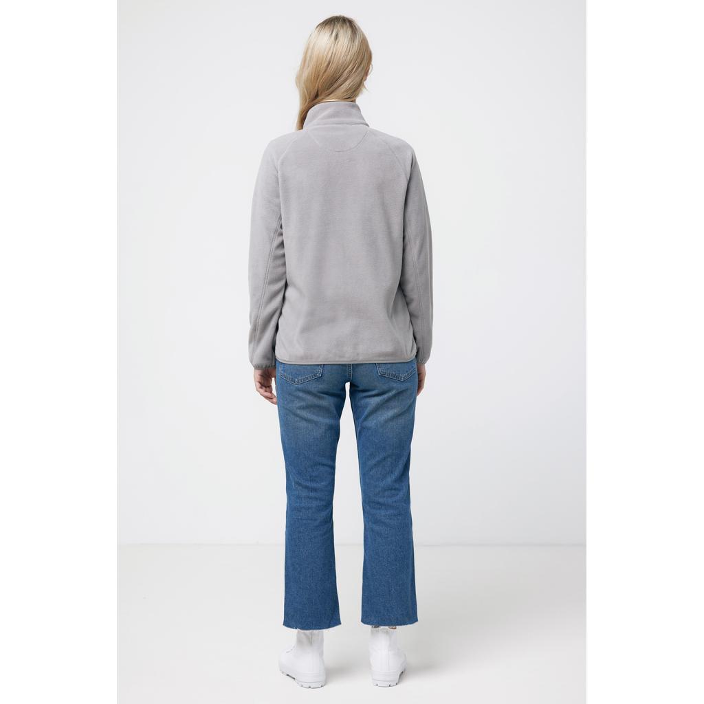Jachetă din microfleece cu fermoar din poliester reciclat Iqoniq Talung grey