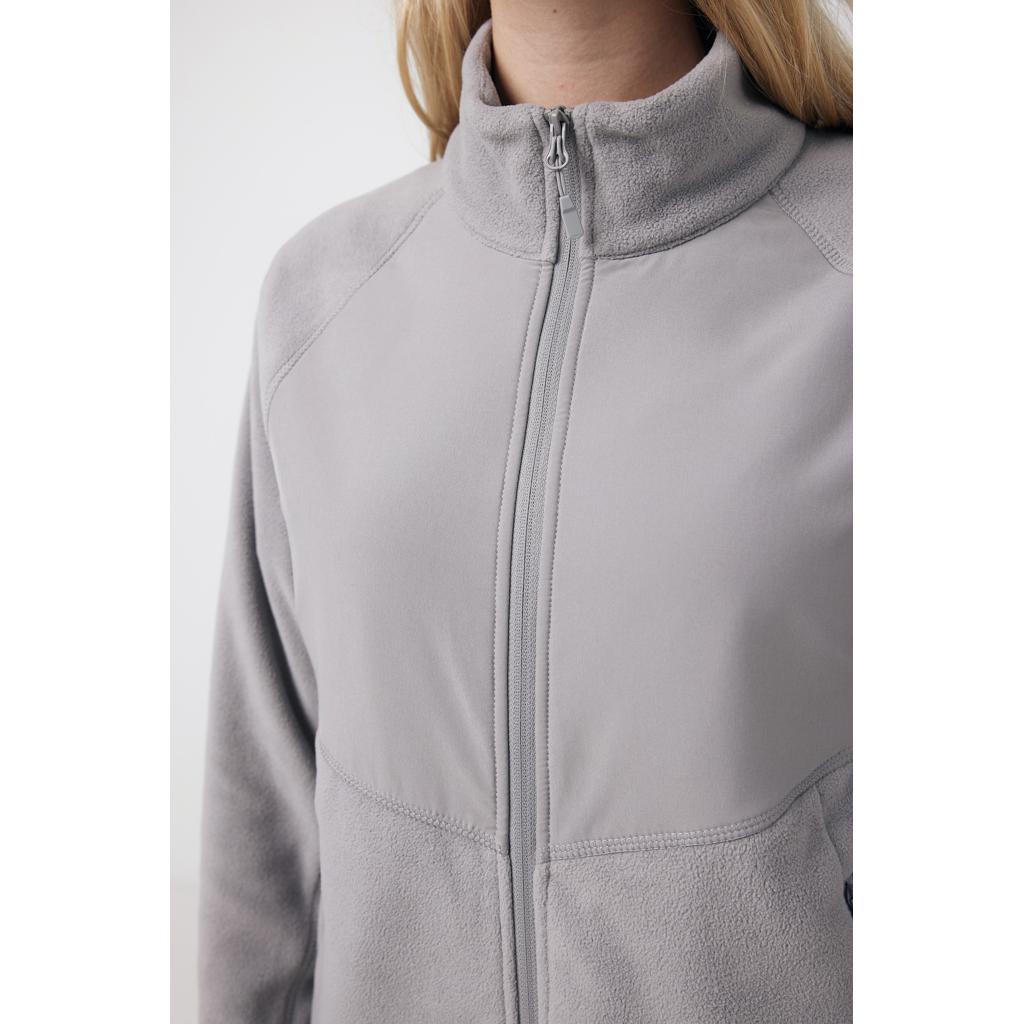 Jachetă din microfleece cu fermoar din poliester reciclat Iqoniq Talung grey