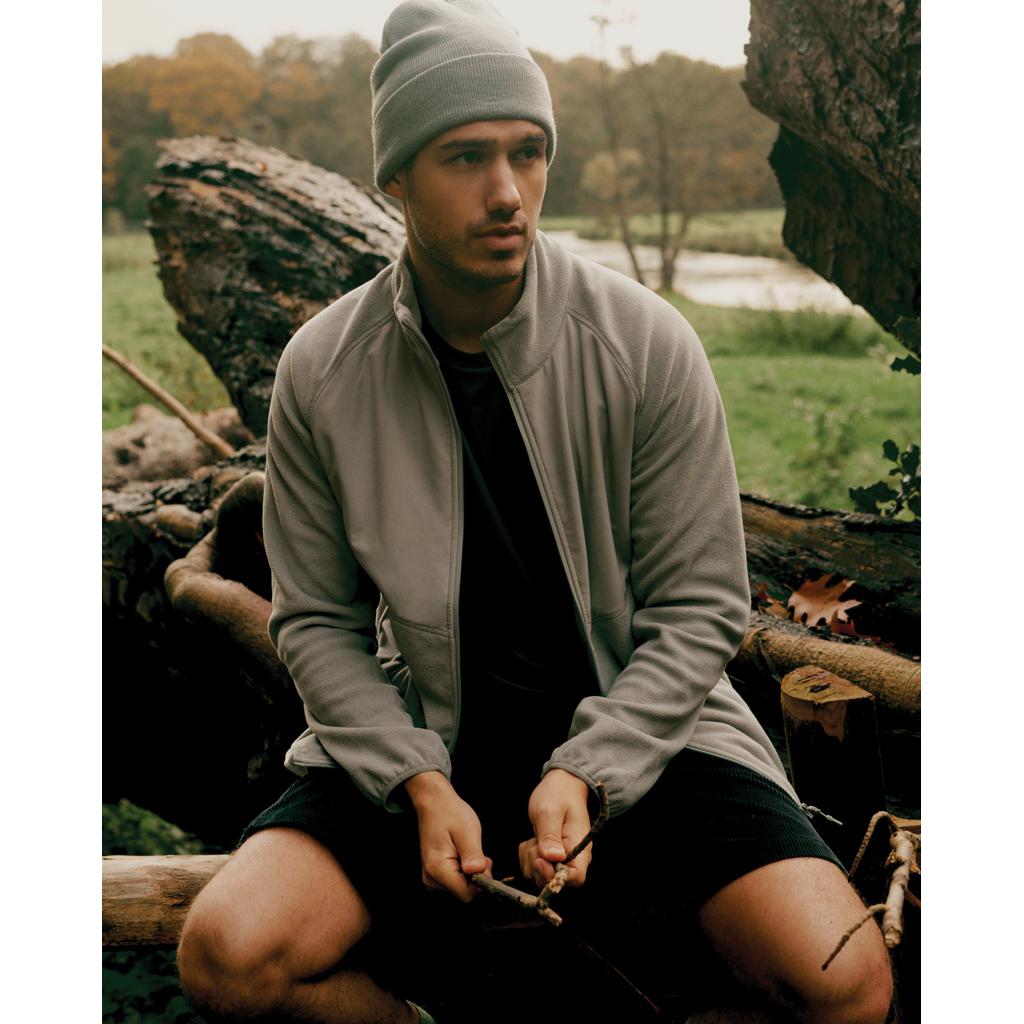 Jachetă din microfleece cu fermoar din poliester reciclat Iqoniq Talung grey L