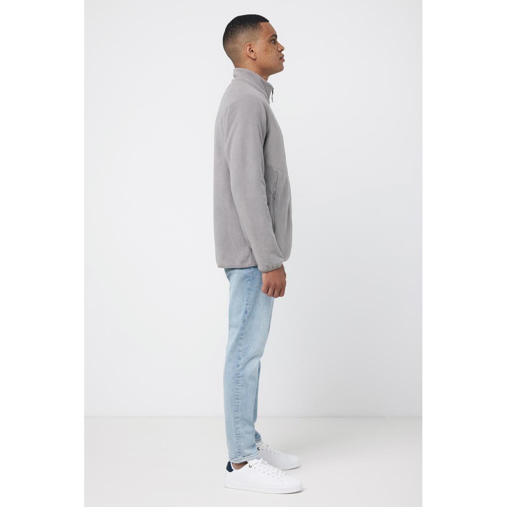 Jachetă din microfleece cu fermoar din poliester reciclat Iqoniq Talung grey