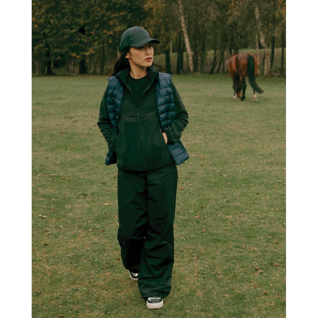 Jachetă din microfleece cu fermoar din poliester reciclat Iqoniq Talung black 5XL