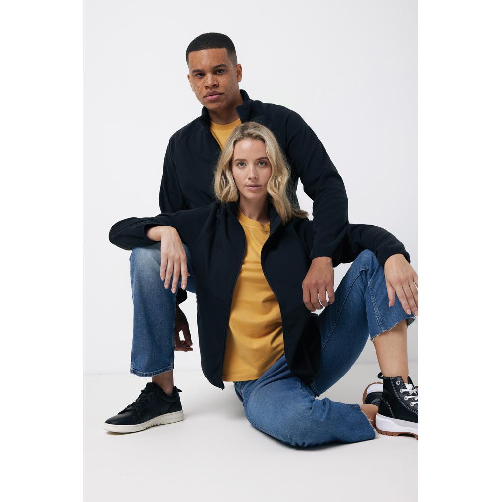 Jachetă din microfleece cu fermoar din poliester reciclat Iqoniq Talung black L
