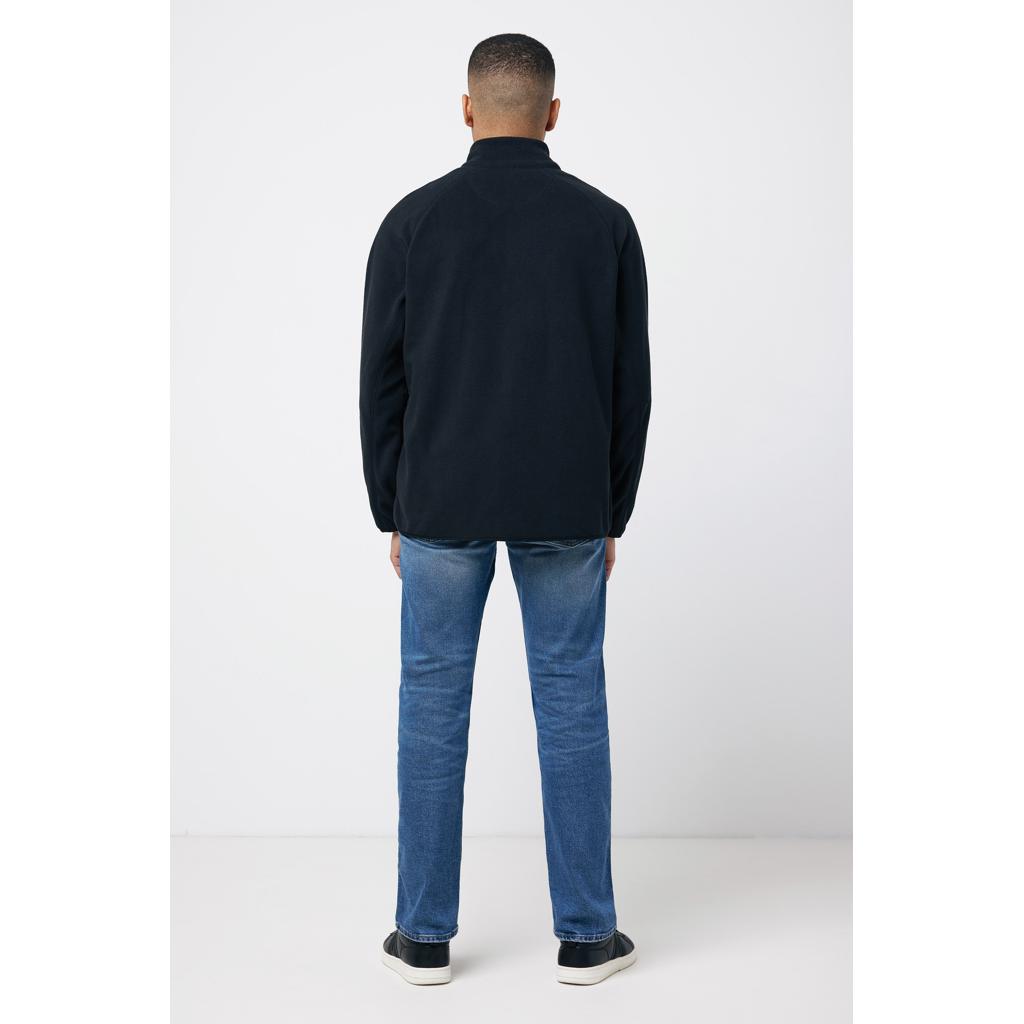 Jachetă din microfleece cu fermoar din poliester reciclat Iqoniq Talung black L