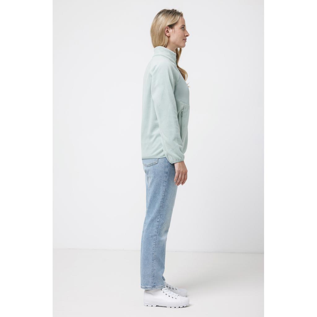 Jachetă din microfleece cu fermoar din poliester reciclat Iqoniq Talung iceberg green L