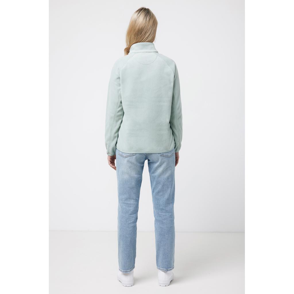 Jachetă din microfleece cu fermoar din poliester reciclat Iqoniq Talung iceberg green L