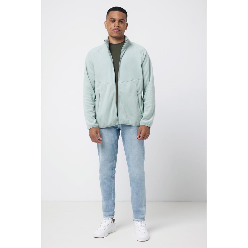 Jachetă din microfleece cu fermoar din poliester reciclat Iqoniq Talung iceberg green L