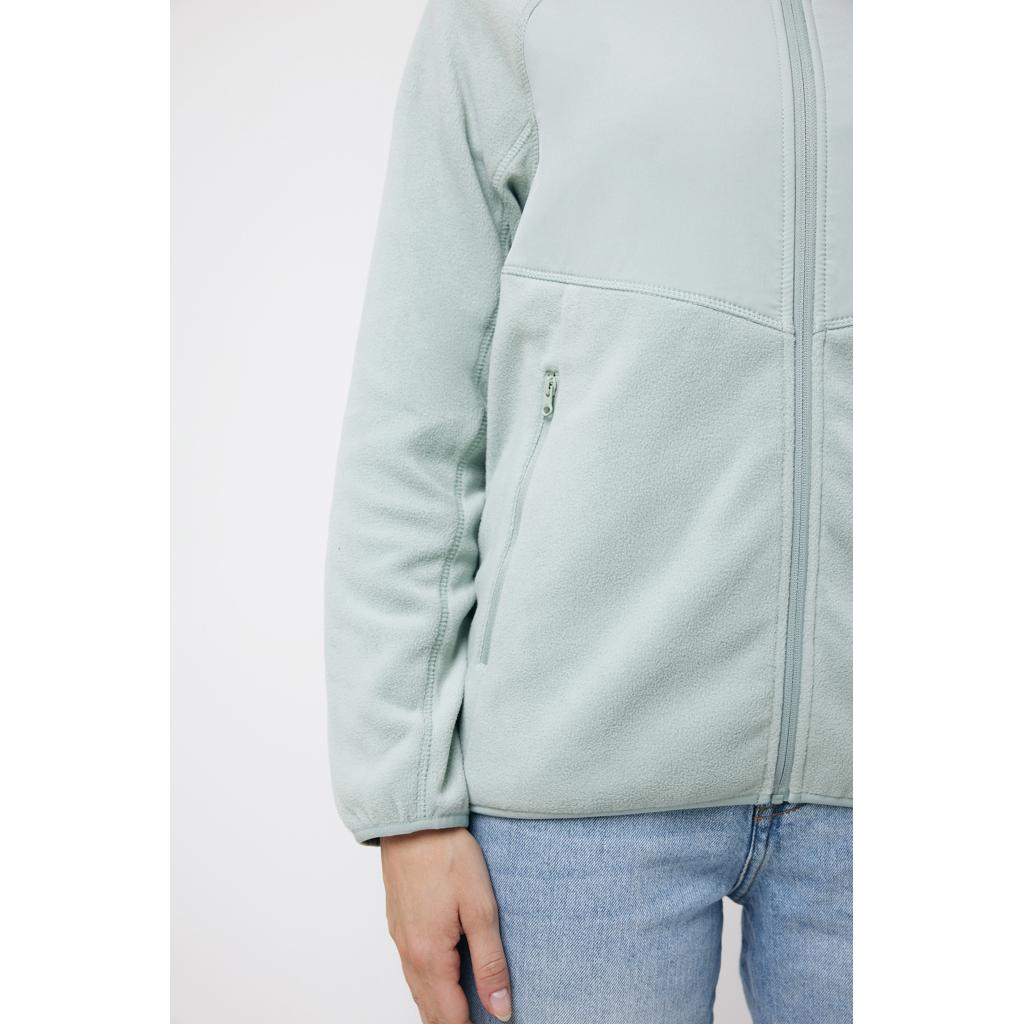 Jachetă din microfleece cu fermoar din poliester reciclat Iqoniq Talung iceberg green L